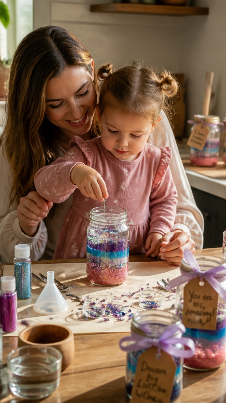 crafting calming gifts together