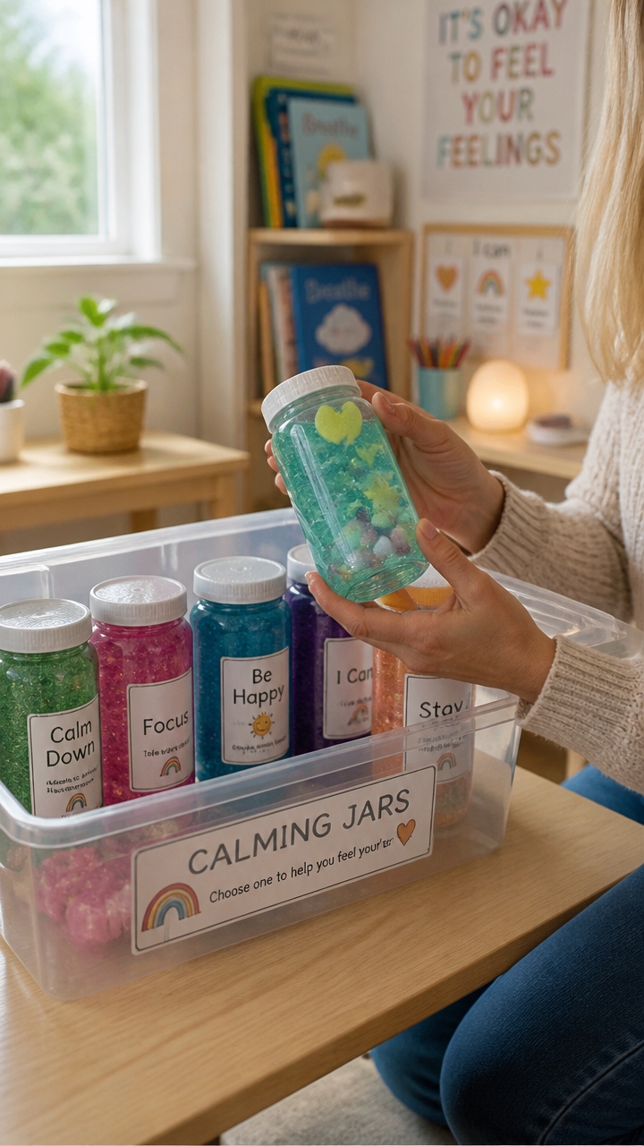 customizable calming jars idea