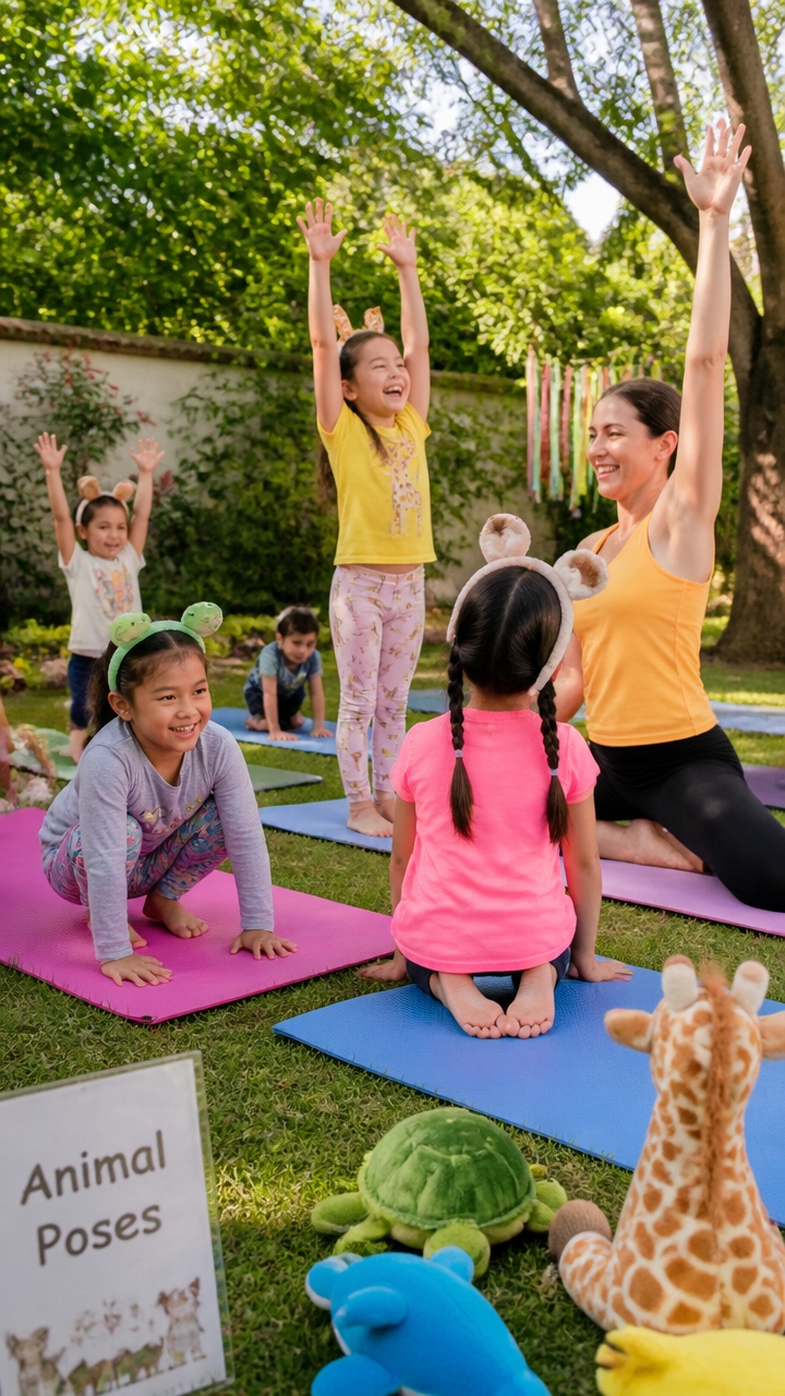 expressive family yoga games