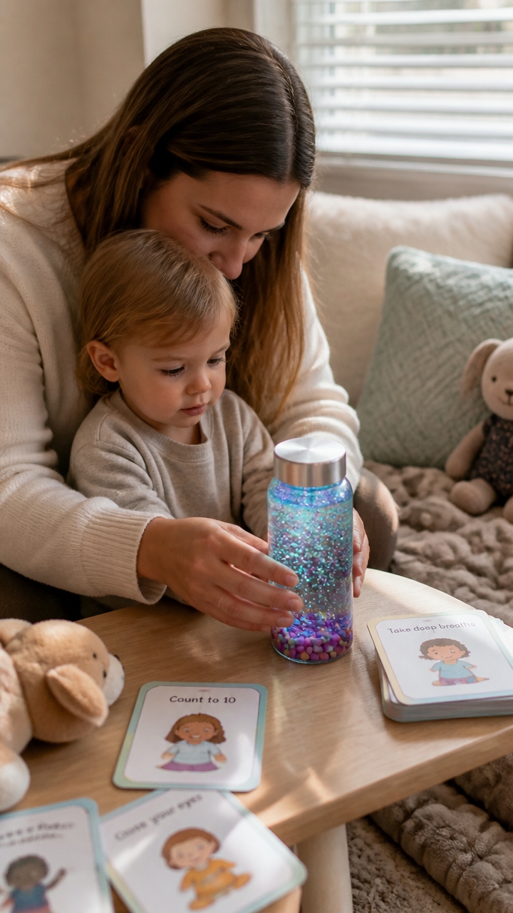 glitter jars for calm