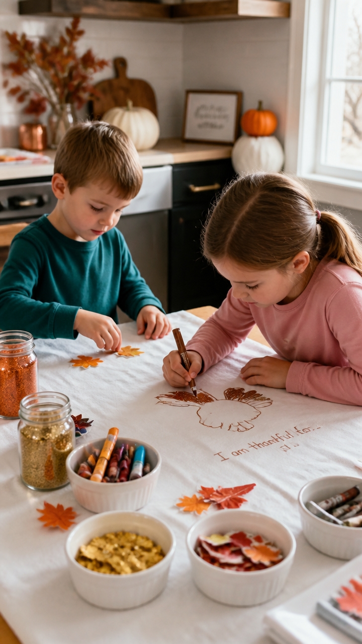 gratitude tablecloth family tradition