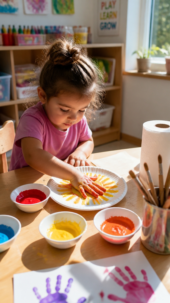 handprint sun craft activity