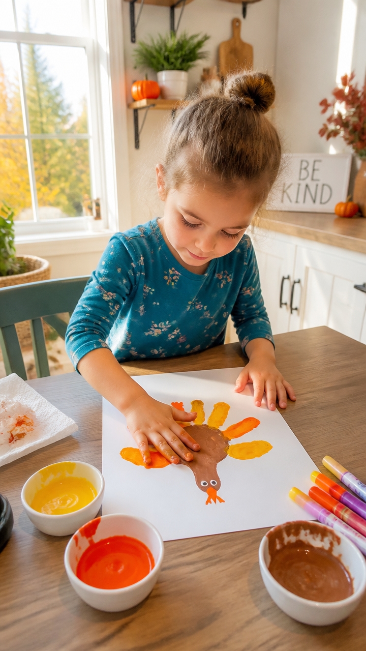 handprint thanksgiving keepsake craft