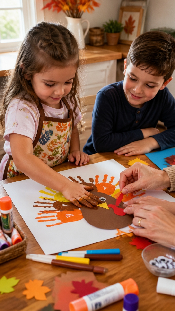 handprint turkey craft activity