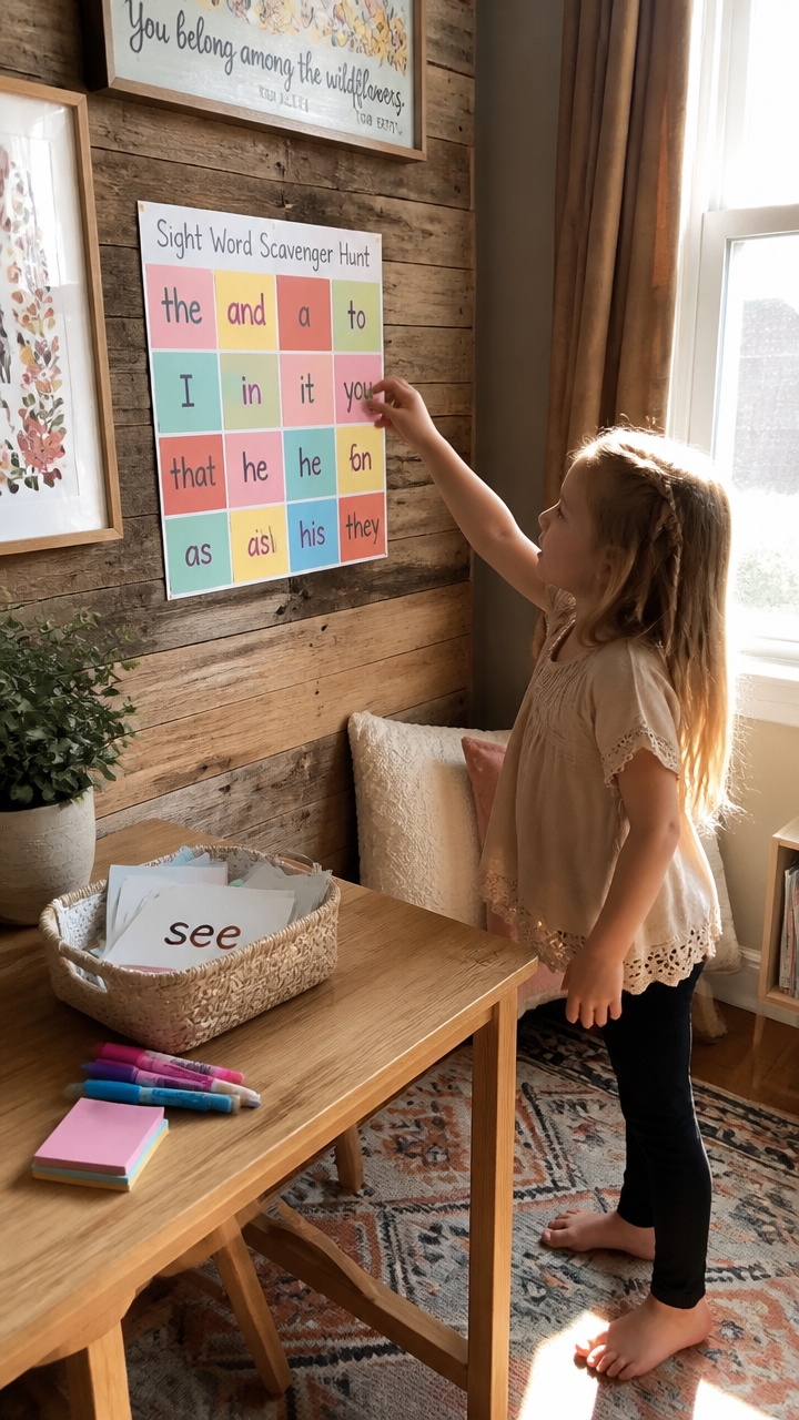 interactive sight word hunt