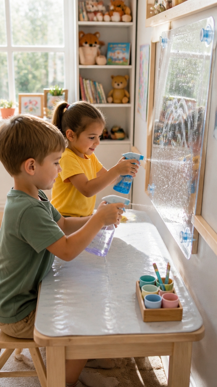 mess free water painting fun