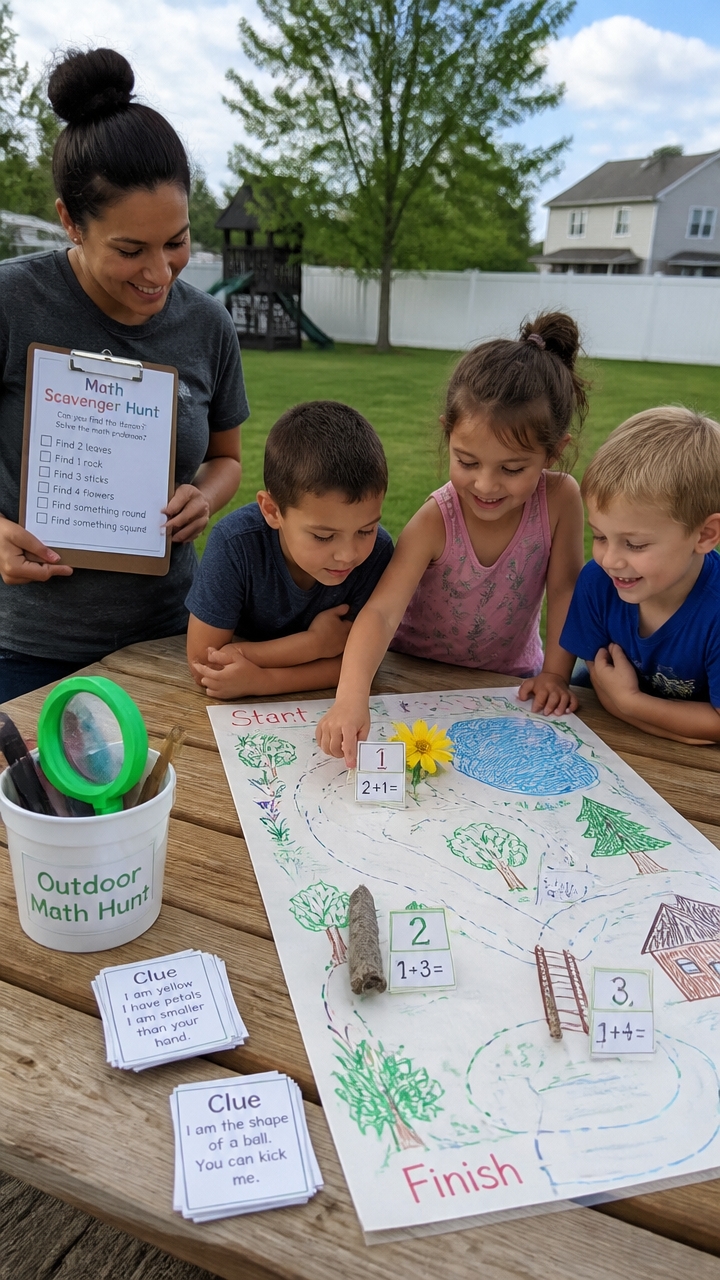 outdoor math scavenger hunts