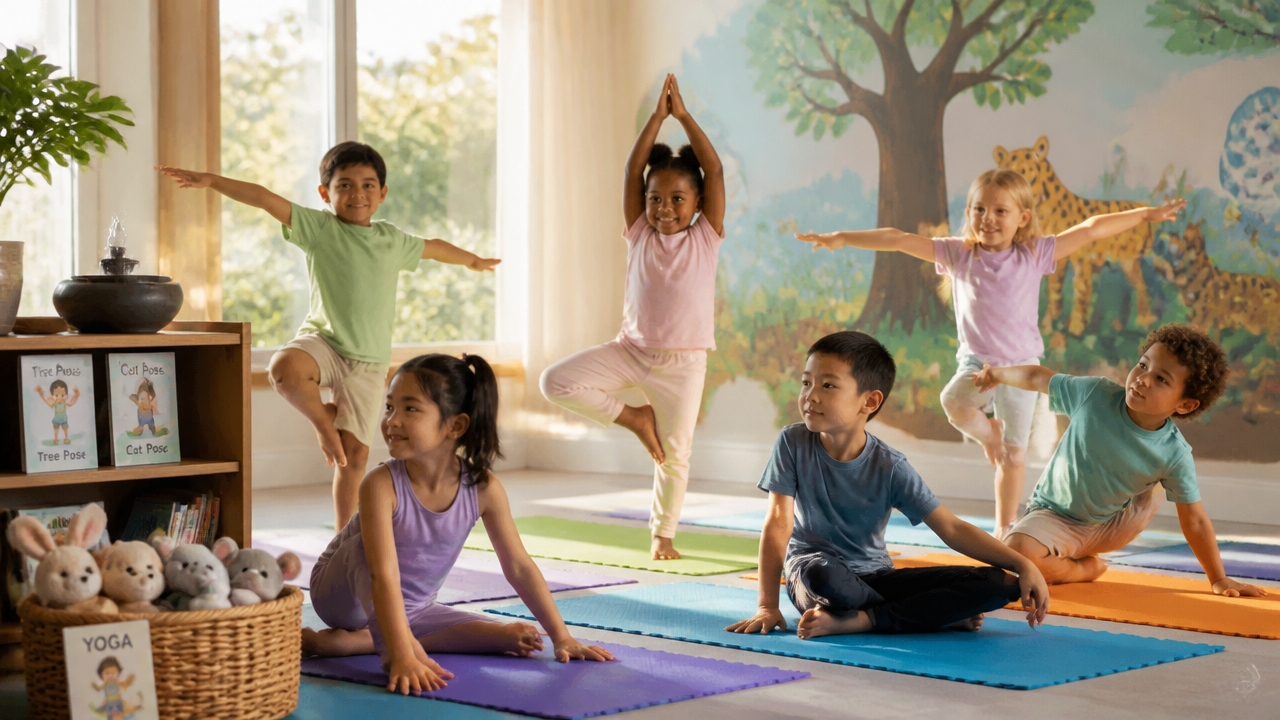 playful yoga poses for kids