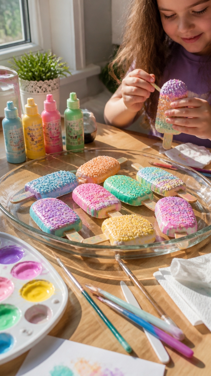puffy paint summer crafts