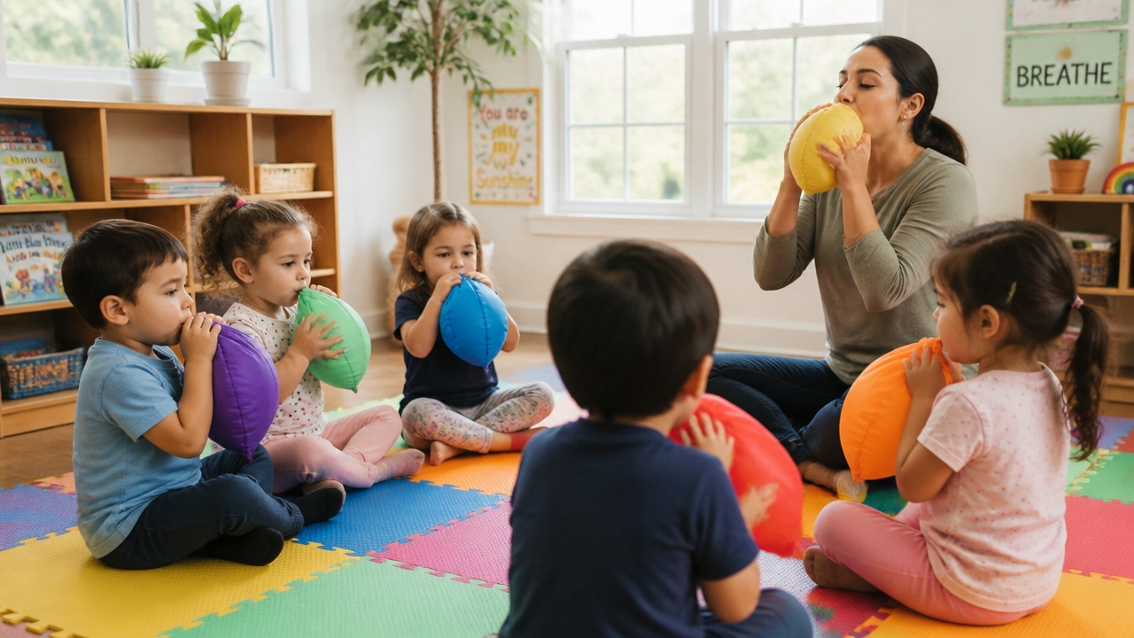 screen free breathing activities