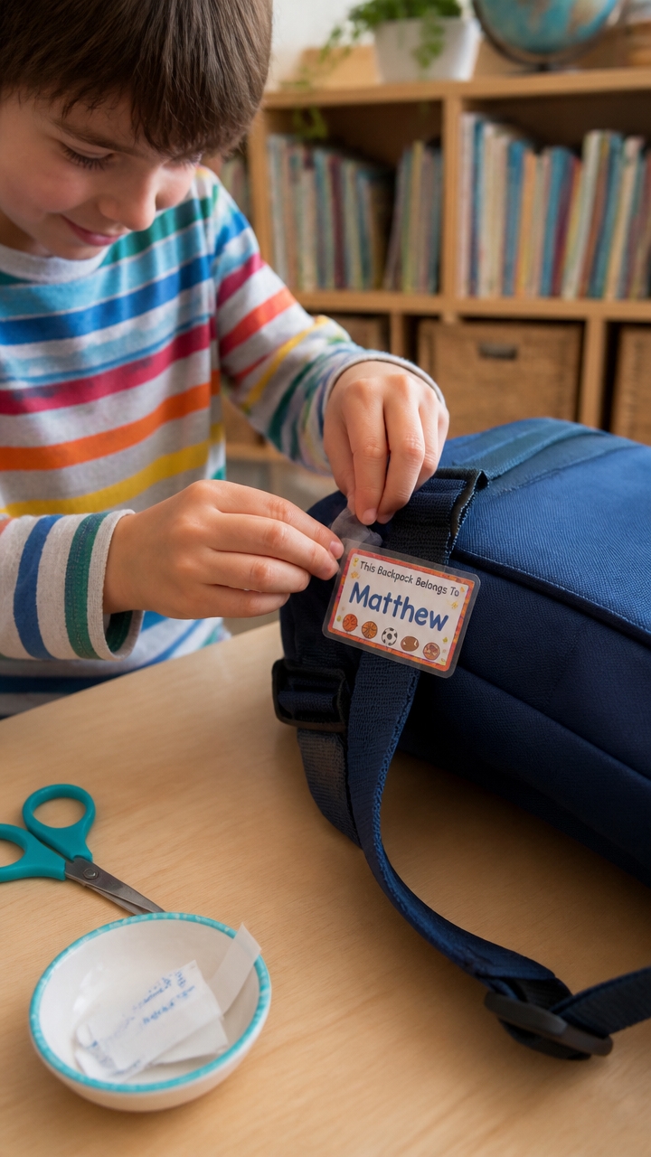 securely attach backpack tags
