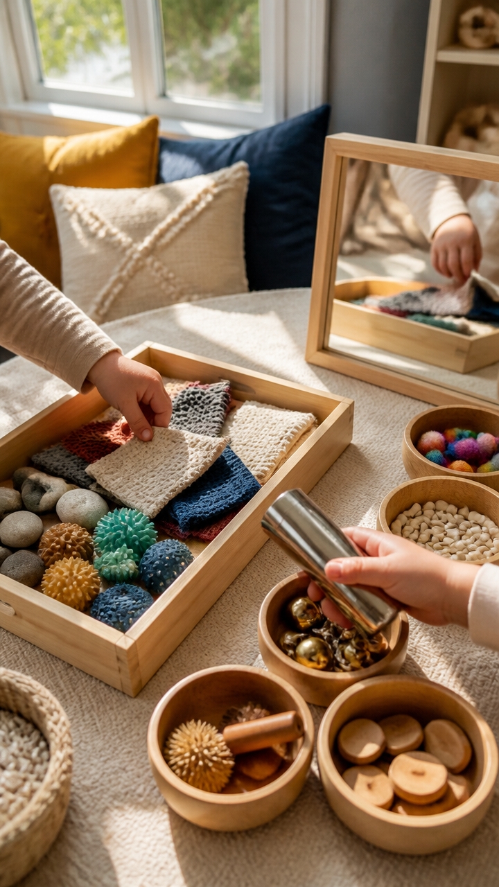 sensory play with textures