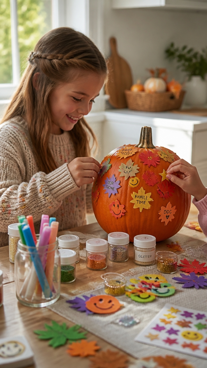 thankful pumpkin family activity