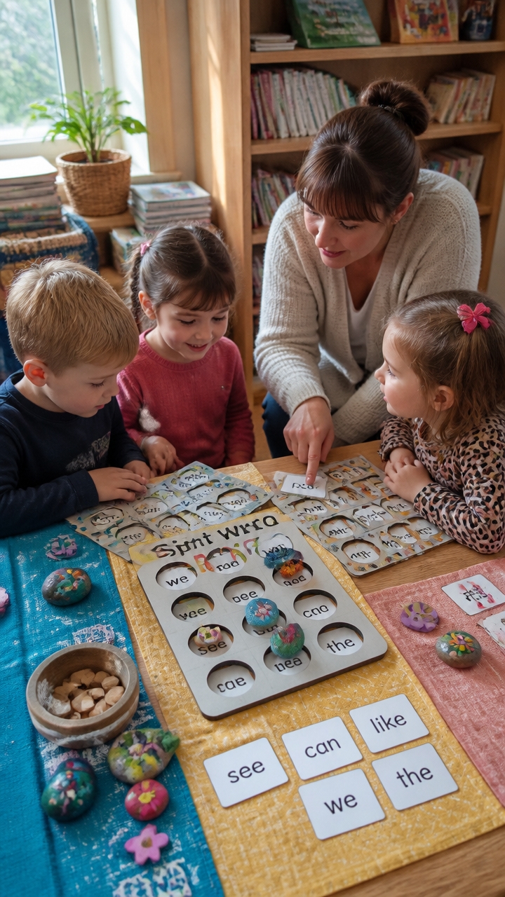 themed sight word bingo variations