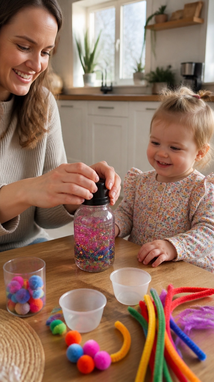 toddler friendly calming jar craft