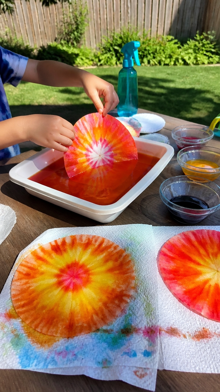 vibrant sun art creation